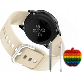 Pouzdro na mobilní telefon Pásek Řemínek pro Mobvoi TicWatch GTH 2, Silikon Béžová Poutko, nastavitelný