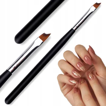 TENKÝ štěteček precizní na zdobení nehtů manikúra NAIL ART plochý