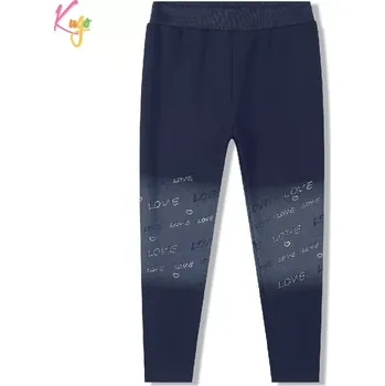 Dívčí zateplené legíny Kugo WL0936 tmavě modré