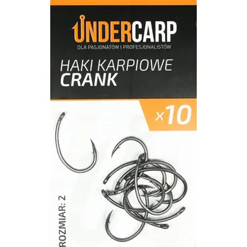 Rybářský háček Teflonové kaprové háčky CRANK č. 2 UNDERCARP UC38