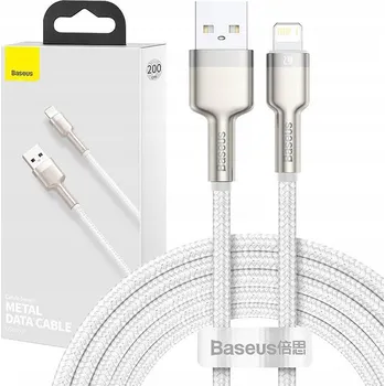 Datový kabel Kabel Baseus USB - Apple Lightning 2 m bílý