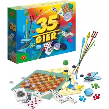 Desková hra Stolní hra balíček 35 her společenské hry pro děti rodinné hry rozvojové hry vzdělávací hry domů jako dárek rodinná hra stolní hry Alexander