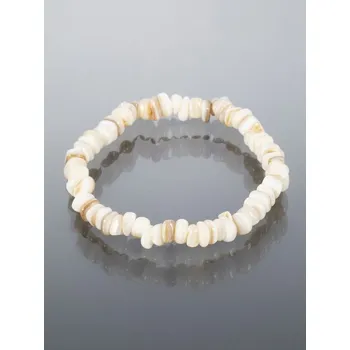 Náramek Prosperk Náramek ze sekaného růžového opálu bílá S4564