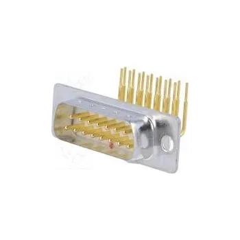 Elektrická zásuvka D-Sub PIN 15 zásuvka vidlice bez krytu,standard 9,4mm THT