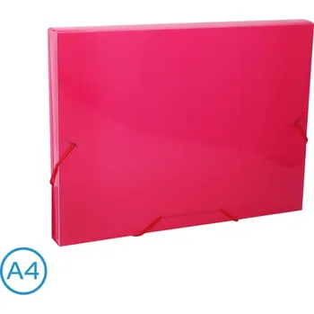 Archivační box Desky na spisy s gumou Luma, box A4, růžové