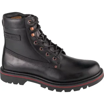 Pánská treková obuv Černé pánské kožené kotníkové boty Caterpillar Colorado Grader WP P111551 Velikost: 44