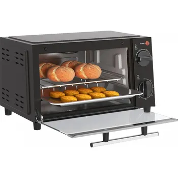 Vestavná trouba Mini trouba s pečicím plechem a grilovacím roštem | černá