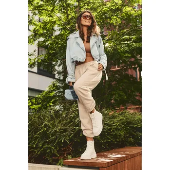 Dámské tenisky Ocieplane Kožené Boty Na Zip Big Star MM274625 Barva: Bílá, Velikost: 41