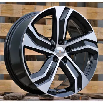 Disk Alu kola Racing Line Y0143, 18x8 5x108 ET42, černá + leštění vhodné pro Volvo S60 III (od 2019), Volvo S90 (od 2016), Volvo V60 II (od 2019), Volvo V90 (od 2016)