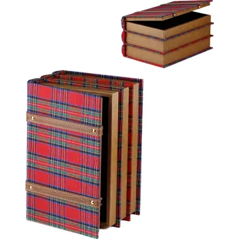 Úložný box BARRINGTON FURNITURE Stylový úložný box skotská kostka EGW-K10320