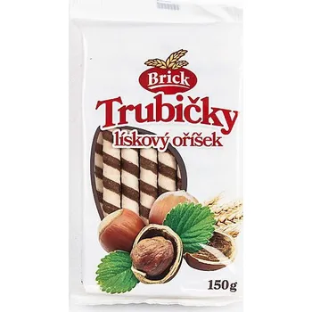 Brick Trubičky plněné lískový oříšek 150g