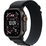 Apple Watch Ultra 3 49mm Černý titan s černým alpským tahem - S