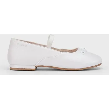 Dívčí baleríny Dětské balerínky Mayoral bílá barva, 43619 43619.54A.Kids.PPYA 00X, EUR 28