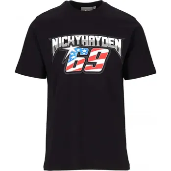 Pánské tričko GP Racing Triko Nicky Hayden s logem 69 černé Velikost: L