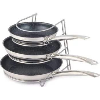 Pánev CONFORTIME Držák, stojan na pokličky, pánve, desky, plechy - 4 pozice, nerezový