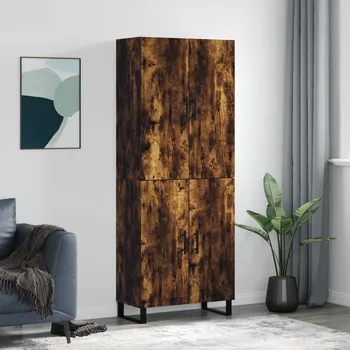 Organizace kuchyně vidaXL Skříň highboard 69,5 x 34 x 180 cm kompozitní dřevo [3195700] Barva: kouřový dub