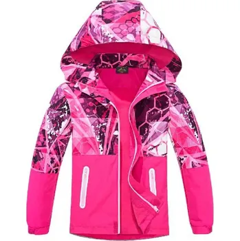 Dívčí oblečení DÍVČÍ ŠUSŤÁKOVÁ BUNDA S FLEECEM Barva: Růžová, Velikost: 140