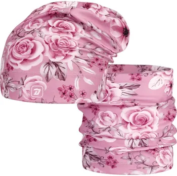 Čepice Flísová čepice a nákrčník Dráče - Yetti 39, starorůžová, růže Barva: Růžová, Velikost: 54-56