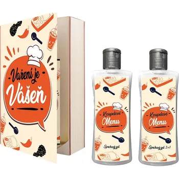 Kosmetická sada Kosmetická sada 2x sprchový gel 250 ml - kniha pro milovníky vaření