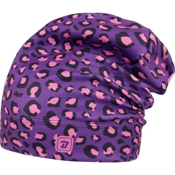 Čepice Flísová čepice Dráče - Yetti 56, fialová, leopard Barva: Fialová, Velikost: 48-50