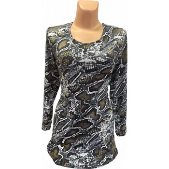 Dámská tunika Halenka LOLA, Barva Šedá, Velikost XXXL56, Materiál 98% Polyester 2% Lycra