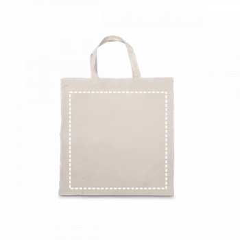 Nákupní taška VICTORIA. 100% bavlněná taška (100 g/m²) 110 Střed, 300 x 300 Sítotisk (textil), 1 barva