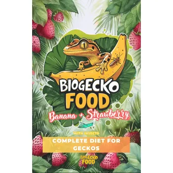 Krmivo pro terarijní zvíře Biogecko Food Banán & Jahoda Hmotnost: 100 g