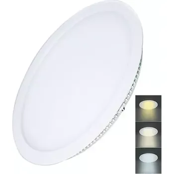 LED panel SOLIGHT WD144 LED mini panel CCT, podhledový, 24W, 1800lm, 3000K, 4000K, 6000K, kulatý (WD144 LED mini panel CCT, podhledový, 24W, 1800lm, 3000K, 4000K, 6000K, kulatý)