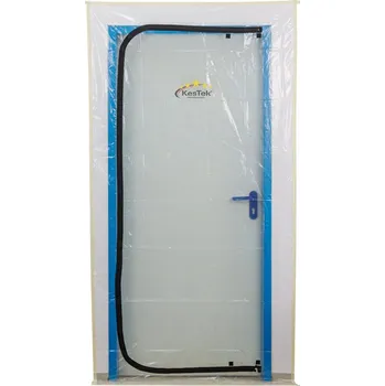 Zednické hladítko KesTek Ochranná fólie na dveře 100 um se zipem 1200x2200 mm