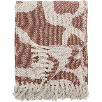 Přehoz na lůžko Bloomingville Přehoz z recyklované bavlny Salobre Brown 130 × 160 cm