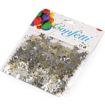 Vánoční dekorace Konfety hvězdy Varianta: 5 (Ø10 mm) mix, Balení: 1 sáček