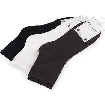 pracovní ponožka Pánské bavlněné ponožky Emi Ross hladké Varianta: 5 (vel. 39-42) mix náhodných barev světlý, Balení: 3 pár