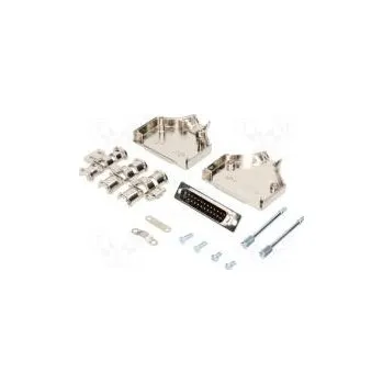 Elektrická zásuvka D-Sub PIN 25 zástrčka vidlice lisované kontakty přímý pájení