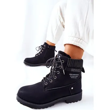 Dámské kozačky Dámské Turistické Kotníkové Boty Grunders Barva: Černá, Velikost: 38