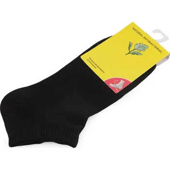 pracovní ponožka Bavlněné antibakteriální ponožky kotníkové unisex Varianta: 3 (vel. 32-35) černá, Balení: 1 pár