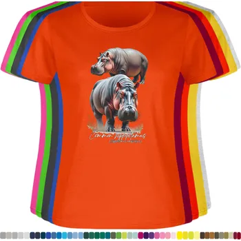 damske-levne-bavlnene-tricko-digitalni-potisk-hrosi Barva: Orange - pomerančová, velikost: XS