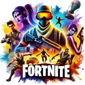 Nášivka NAŽEHLOVAČKA - Fortnite bojovníci fialovo modro žlutý