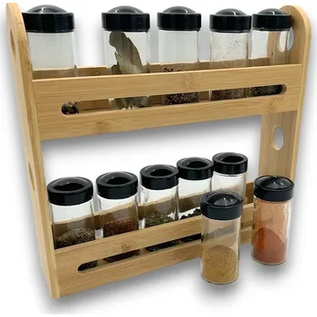 Kořenka JJA Sada 12ks kořenek BLACK 80ml s bambusovým stojanem na kořenky ZENI