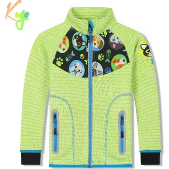 Chlapecká mikina Dětská outdoorová mikina Kugo HM1990 zelená