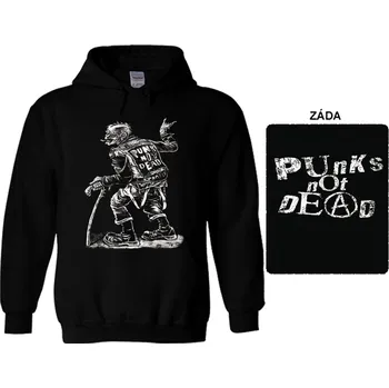 Pánská mikina Punk's Not Dead - mikina s kapucí 1