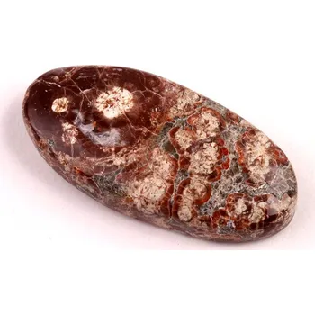 Přírodní kámen Kabošon Mushroom Green Jade č.6410 (38x18x7mm)