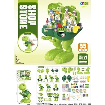 Hračka pro nejmenší Obchod Dinosaurus hračka 2v1 + příslušenství pro děti