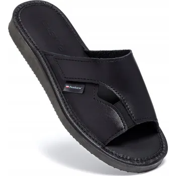 Dámské pantofle Dámské kožené Pantofle , Sandále s regulací nártu na suchý zip 36-41 PanSzew