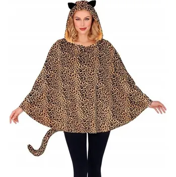Dámské pončo PONČO DÁMSKÉ LEOPARDÍ VZOR