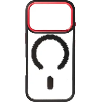 Náhradní kryt pro mobilní telefon Kryt Edge Mag Cover Case s MagSafe pro iPhone 17 Pro Black Red