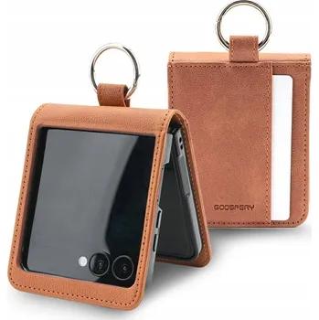 Pouzdro na mobilní telefon Zadní Kryt Mercury goospery pro Samsung Galaxy Z Flip7 hnědá