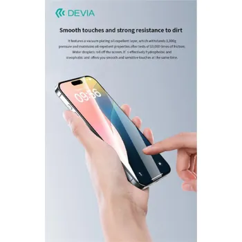 Deví ochranné sklo Star Series pro iPhone 16 Plus/iPhone 15 Plus - Black Frame