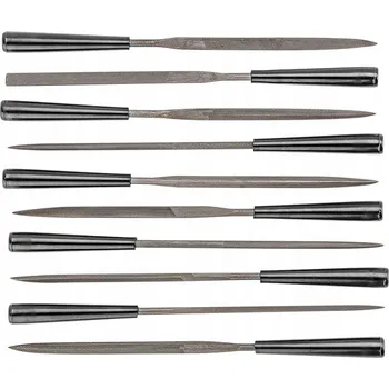 Ruční nářadí Topex Pilníky jehlové, 10 ks sada 06A015