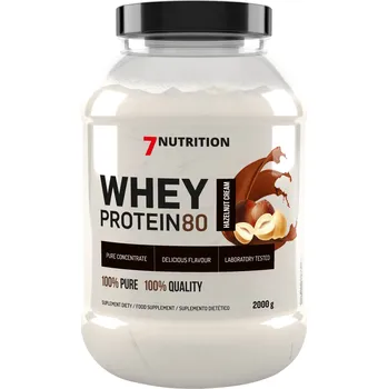 Protein 7Nutrition Whey Protein 80 2000g Krémový oříšek