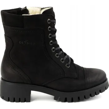 Dámská zimní obuv Olivier dámské kotníkové boty s plochým podpatkem velikost 39